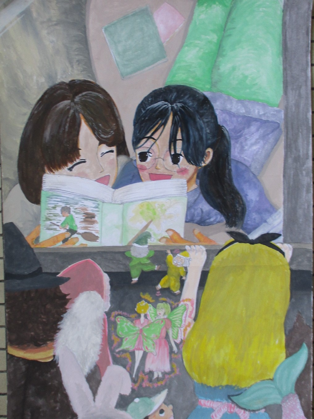 売れ筋 読書友達の絵 